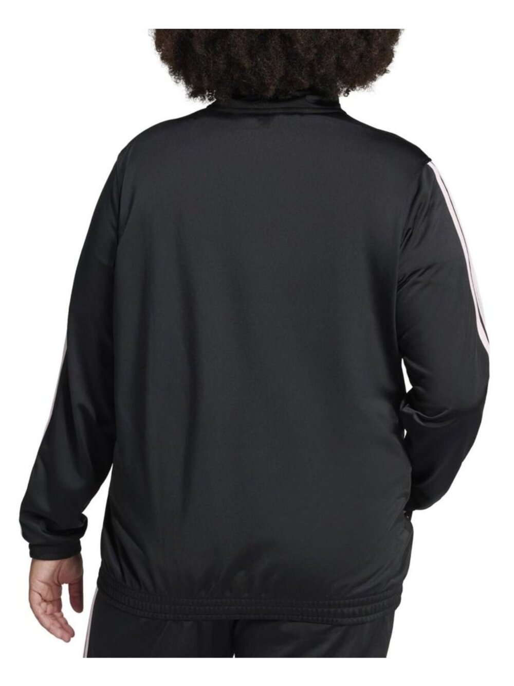 adidas Womens Multi Sprt Track Zip Up - 3 Stripe - Black/White 2XL - Picture 4 of 7